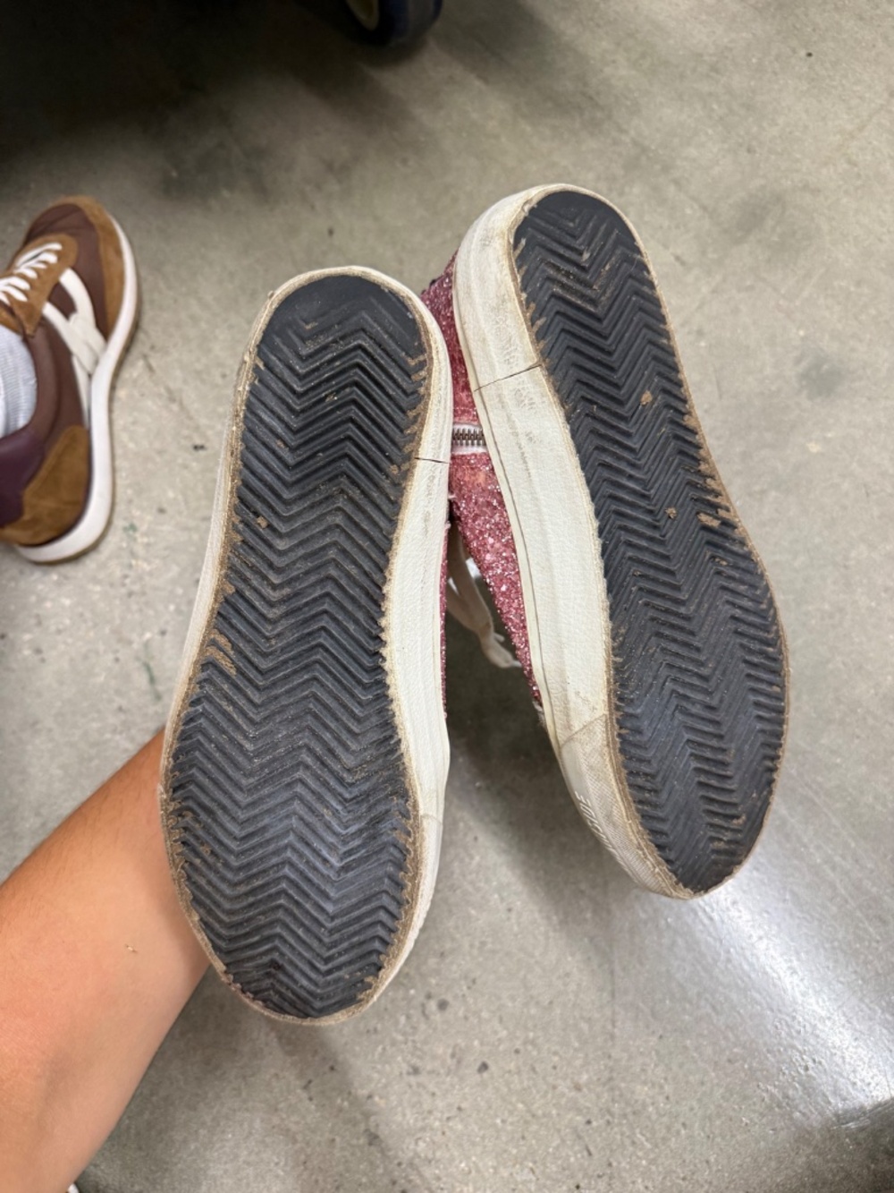 Barely worn pink glitter Golden Goose - Picture 4 of 5